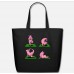 Pig Yoga Poses Black Eco-Friendly Tote Bag